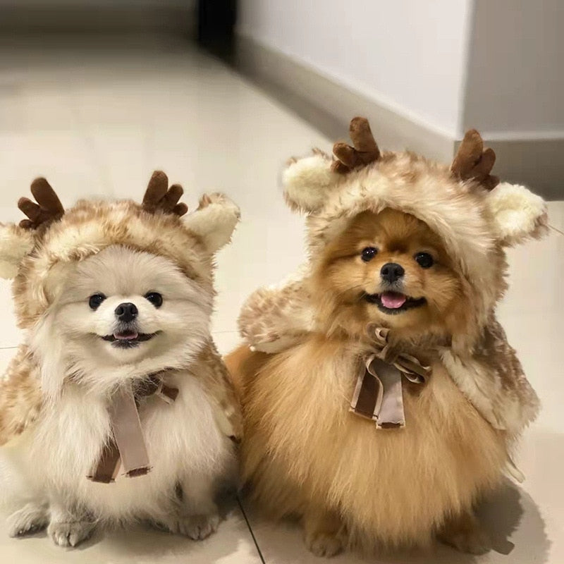 Reindeer Pomeranian Christmas Costume