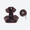 Chewy V Brown Harness & Leash Set